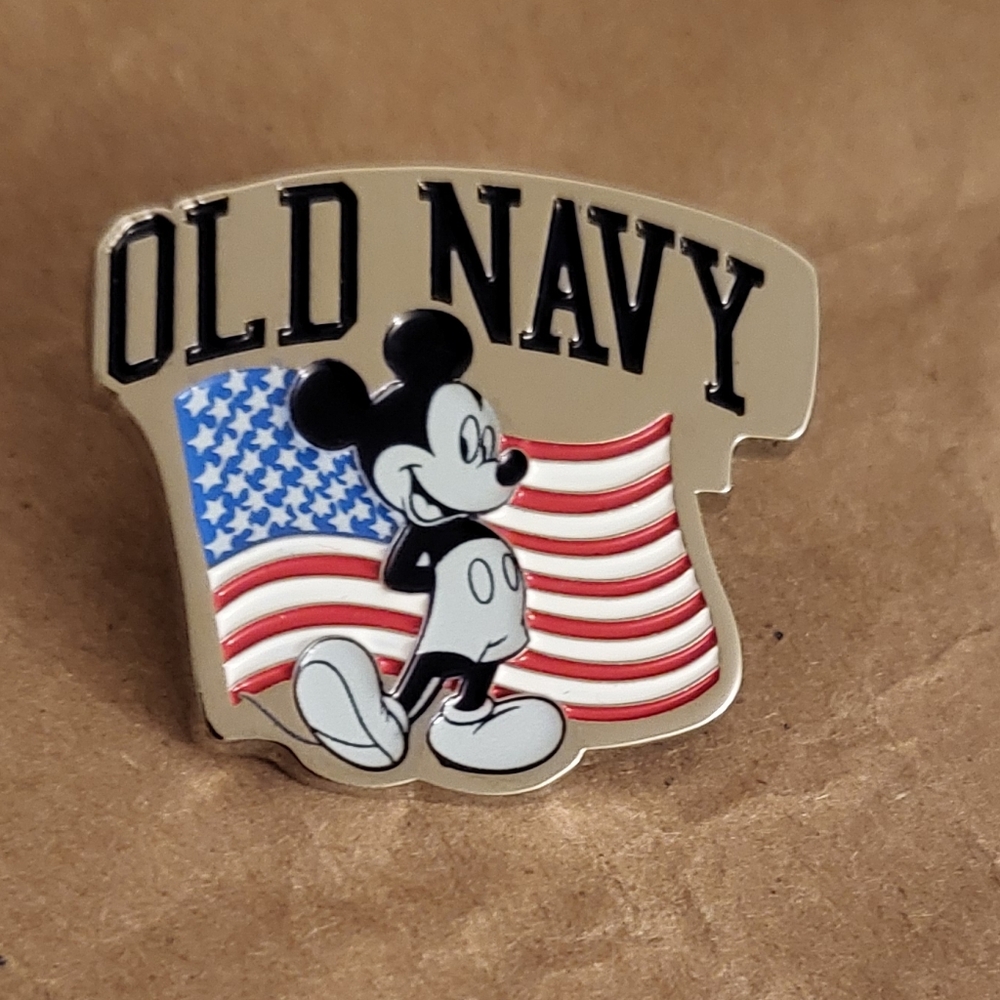 USA FLAG + Mickey Mouse PIN